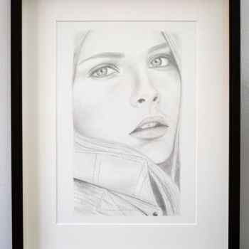 Drawing titled "Cara" by Zsolt Beregi, Original Artwork, Graphite