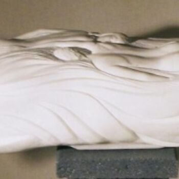 Sculpture titled "fleeting encounter" by Berendina De Ruiter, Original Artwork, Stone