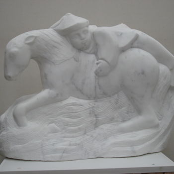 Sculpture titled "the-ride.jpg" by Berendina De Ruiter, Original Artwork, Stone