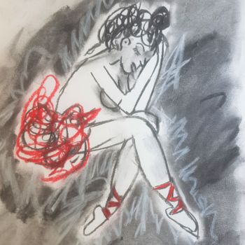 Peinture intitulée "Danse !" par Bérengère Jullian (MAGDA), Œuvre d'art originale, Crayon