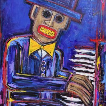 Pittura intitolato "The Pianist" da Berez, Opera d'arte originale, Acrilico