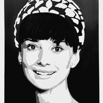 "Audrey" başlıklı Tablo Berinhatzalaki tarafından, Orijinal sanat, Tükenmez kalem