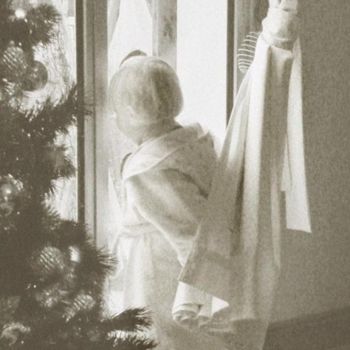 Fotografie mit dem Titel "attente à Noël" von Bernard Jacques, Original-Kunstwerk