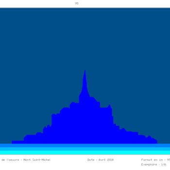 「Mont Saint-Michel 1…」というタイトルのデジタルアーツ Bern Roxeによって, オリジナルのアートワーク