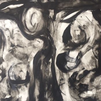 Картина под названием "Pour ne pas oublier…" - Bernadette Cazal, Подлинное произведение искусства, Акрил