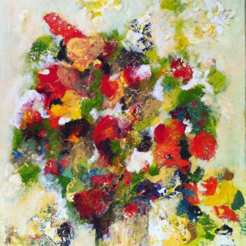 Malerei mit dem Titel "bouquet.jpg" von Bernadette Wijas, Original-Kunstwerk, Öl