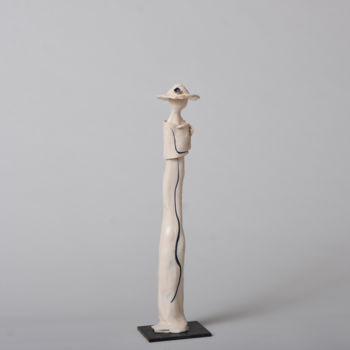 Sculpture titled "Annette K" by Bernadette Dagens, Original Artwork, Ceramics