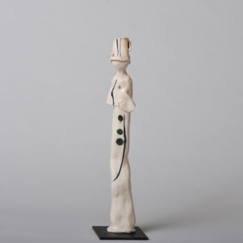 Sculpture titled "Ellen O'" by Bernadette Dagens, Original Artwork, Ceramics