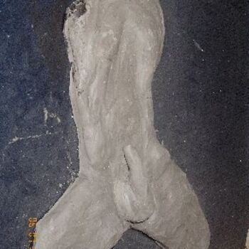 Painting titled "Nudo Maschile...." by Bernales Gabriela, Original Artwork