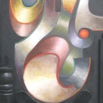 Peinture intitulée "clé 5" par Bernard Alaux, Œuvre d'art originale