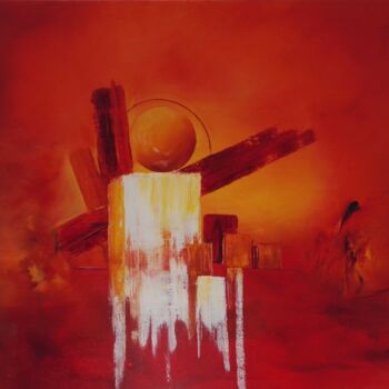 Peinture intitulée "Apocalypse" par Bernard Amalric, Œuvre d'art originale, Huile Monté sur Châssis en bois