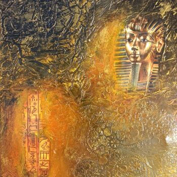 Peinture intitulée "Toutankhamon" par Bernard Amalric, Œuvre d'art originale, Acrylique Monté sur Châssis en bois