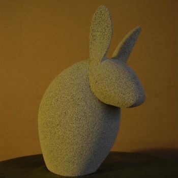 Sculpture titled "Lapin 2" by Bernard Baltassat, Original Artwork