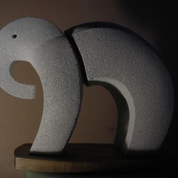 Escultura intitulada "Elephant" por Bernard Baltassat, Obras de arte originais