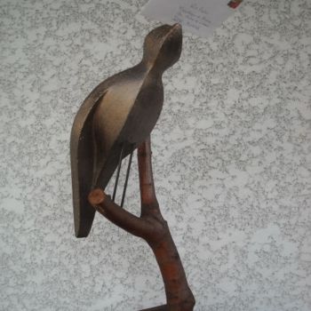 Sculpture intitulée "L' Oiseau Facteur" par Bernard Baltassat, Œuvre d'art originale