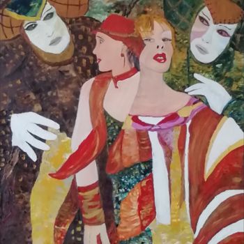 Malarstwo zatytułowany „The harlot and the…” autorstwa Bernard Beneito, Oryginalna praca, Olej