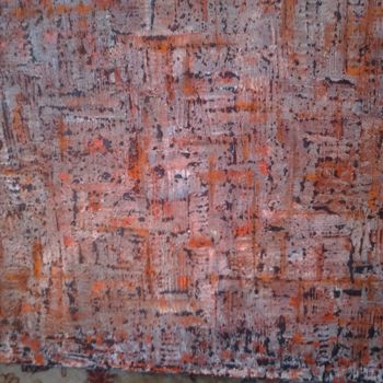 Painting titled "Orange noire" by Bb, Original Artwork