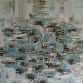 Pintura titulada "bleus, blancs" por Bb, Obra de arte original