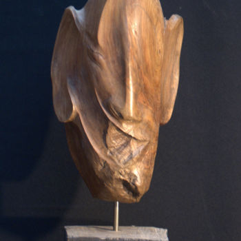 Sculpture intitulée "Parole" par Bernard Chenu, Œuvre d'art originale, Bois