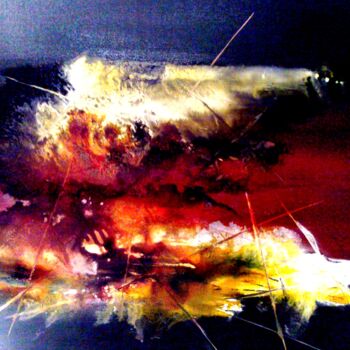 Painting titled "effervescence-60x80…" by Bernard Courtalon (courtaloni), Original Artwork, Acrylic