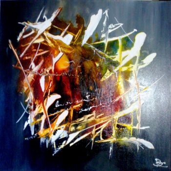 Painting titled "futurisme-60x60.jpg" by Bernard Courtalon (courtaloni), Original Artwork