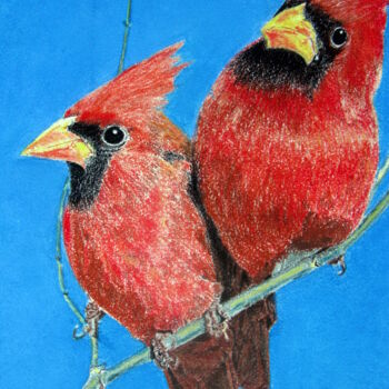 Pintura titulada "Oiseaux exotiques N…" por Bernard Danel, Obra de arte original, Otro