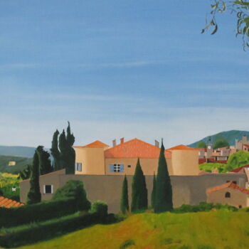 Painting titled "N° 8 Village de TOU…" by Bernard Danel, Original Artwork, Other