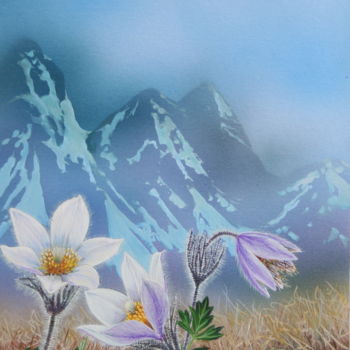 제목이 "Flore des Pyrénées…"인 미술작품 Bernard Domange로, 원작, 아크릴
