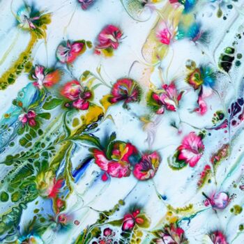 "farandole florale" başlıklı Tablo Bernard Drai tarafından, Orijinal sanat, Akrilik