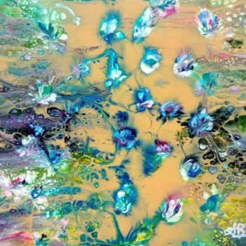 Painting titled "Aqua 2" by Bernard Drai, Original Artwork, Acrylic