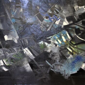 Картина под названием "Tableau 8-54" - Bernard Foucher, Подлинное произведение искусства, Акрил Установлен на Деревянная рам…