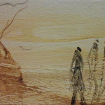 绘画 标题为“AU BORD DU NÉANT” 由Sam De Beauregard, 原创艺术品, 水粉