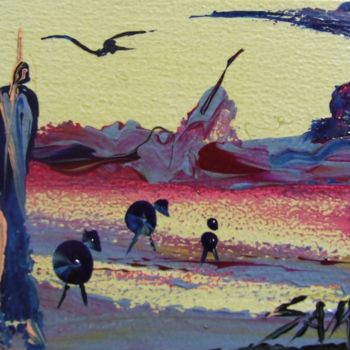 Painting titled "VAGABONDAGE DANS LE…" by Sam De Beauregard, Original Artwork, Acrylic