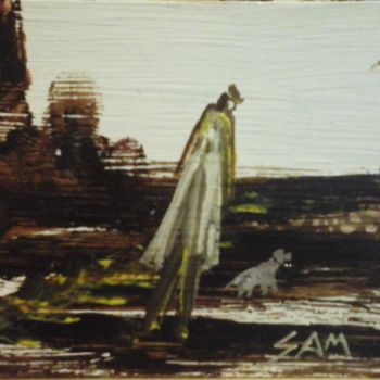 Malerei mit dem Titel "PROMENADE AUX PIEDS…" von Sam De Beauregard, Original-Kunstwerk, Gouache