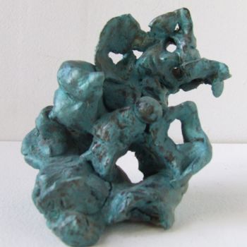 Sculpture titled "PETIT MASQUE EN DEN…" by Sam De Beauregard, Original Artwork, Plastic