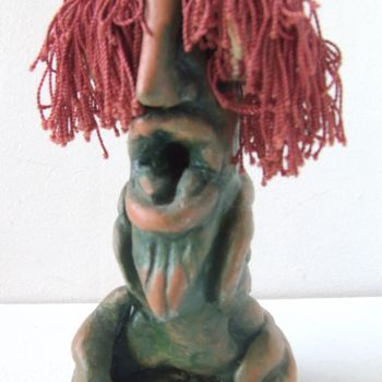 Sculpture titled "LE CHEVELU" by Sam De Beauregard, Original Artwork, Plastic