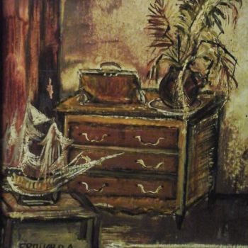 Peinture intitulée "PAST  LIFE" par Sam De Beauregard, Œuvre d'art originale, Gouache