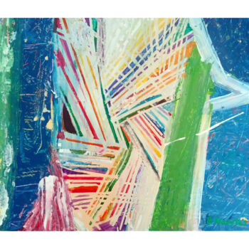 Pintura titulada "Composition  abstra…" por Bernard Goeytes, Obra de arte original, Acrílico Montado en Bastidor de camilla…