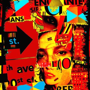 Collages intitulée "Série: tout-est-aff…" par Bernard Lapeña, Œuvre d'art originale, Photo montage