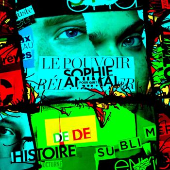 Collagen mit dem Titel "Série: tout-est-aff…" von Bernard Lapeña, Original-Kunstwerk, Fotomontage