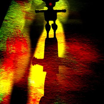Photographie intitulée "L'ombre du grand cl…" par Bernard Lapeña, Œuvre d'art originale, Photo montage Monté sur Autre panne…