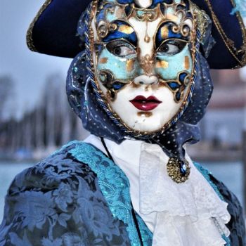 Fotografía titulada "maschera # 3" por Bernard Levy, Obra de arte original, Fotografía digital