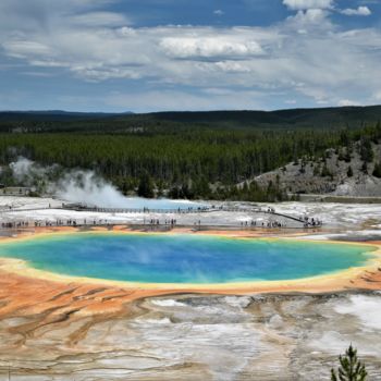 Фотография под названием "Yellowstone, le cha…" - Bernard Levy, Подлинное произведение искусства, Цифровая фотография