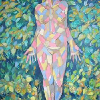 Painting titled "Ève 1" by Bernard Marie Collet, Original Artwork, Oil