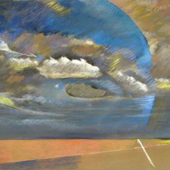 Pittura intitolato "Roule au dessus de…" da Bernard Marie Collet, Opera d'arte originale, Pastello