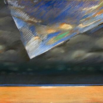 Pittura intitolato "Ciel Tranchant - Sh…" da Bernard Marie Collet, Opera d'arte originale, Pastello
