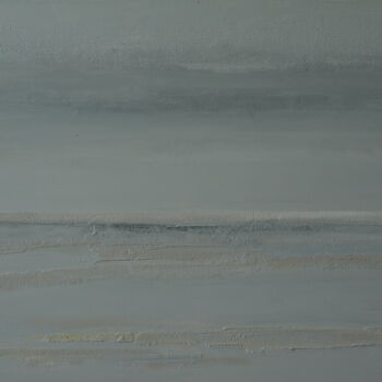 Peinture intitulée "A l'horizon, la côt…" par Bernard Martin, Œuvre d'art originale, Acrylique