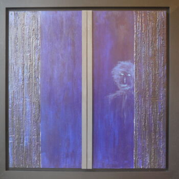 Peinture intitulée "A la fenêtre" par Bernard Martin, Œuvre d'art originale, Acrylique