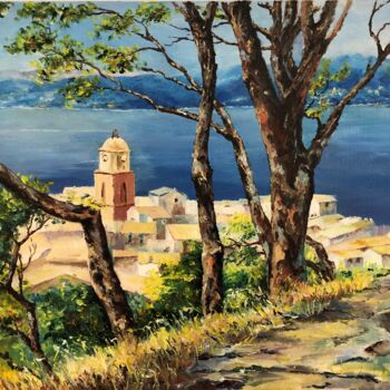 Peinture intitulée "Saint Tropez" par Bernard Palermo, Œuvre d'art originale, Huile