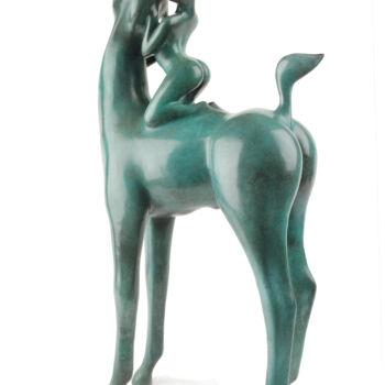 Sculpture titled "DIA" by Bernard Rives, Original Artwork, Bronze